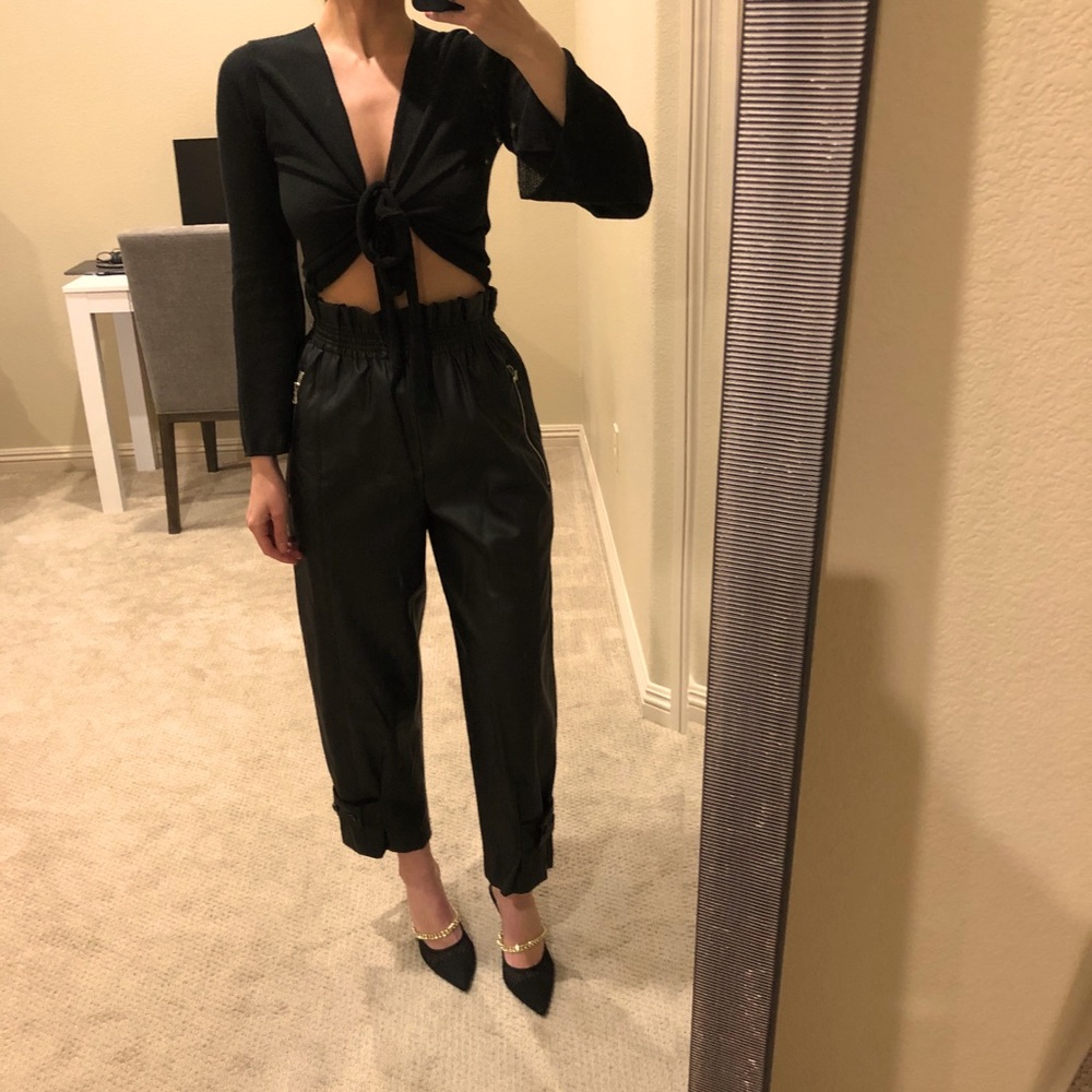 Frankie Shop Vegan Leather Pants